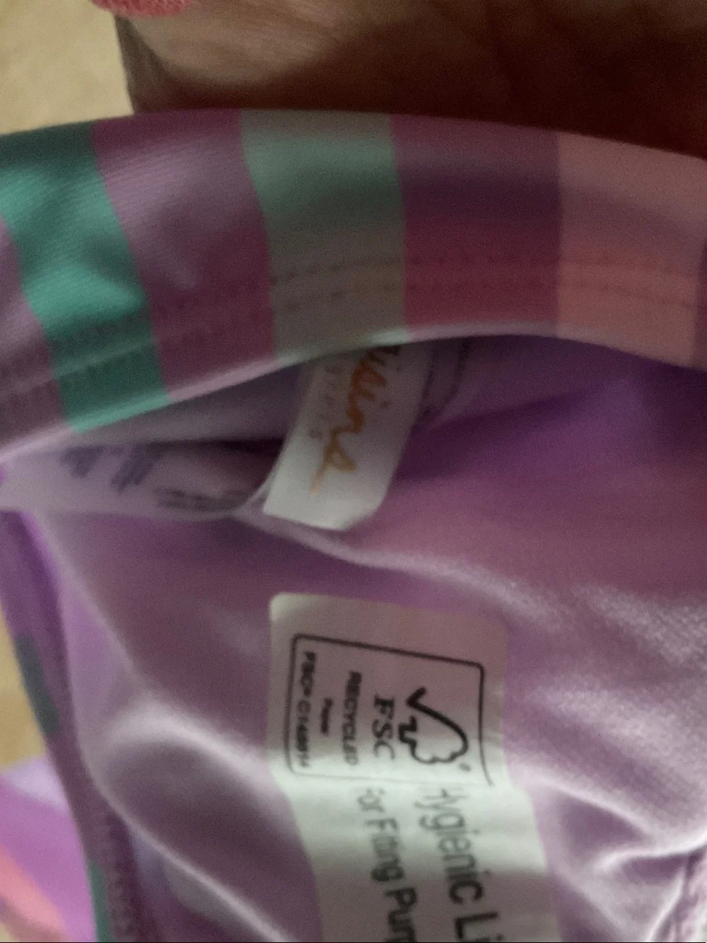 Raisins Girls Striped Bikini Set in Purple, Mint & Coral